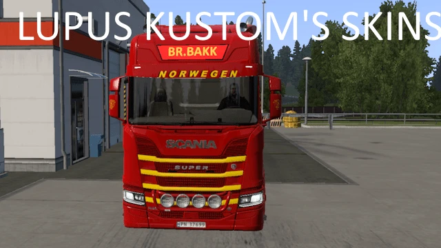 Br.Bakk Aure Nordmøre & transport A / S  Truck & Ttrailer Mod Skinn & Lightbox