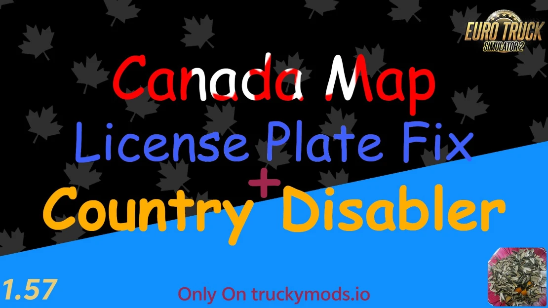 Canada Map License Plate Fix + Country Disabler