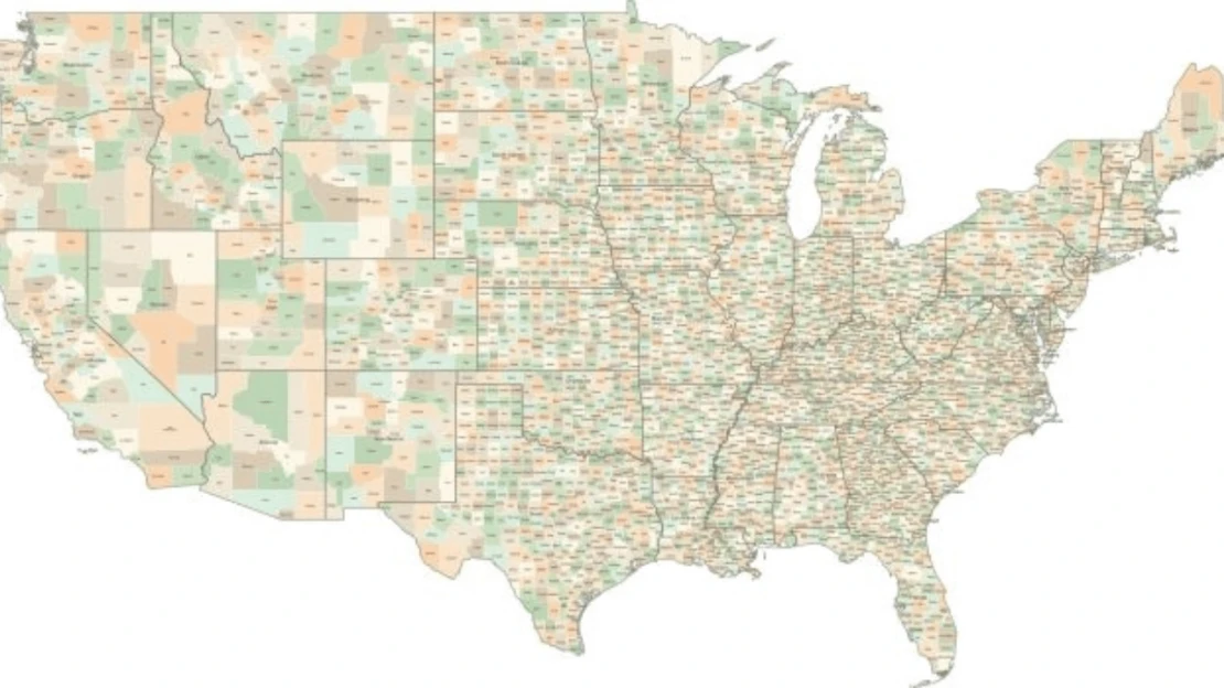 Counties map