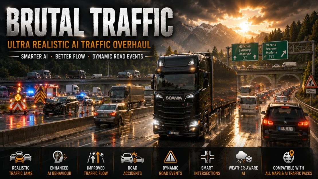 ETS2 Brutal Traffic