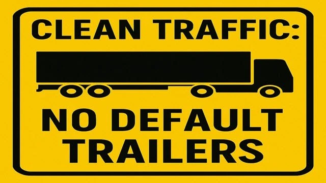 ETS2 Clean Traffic No Default SCS Trailers