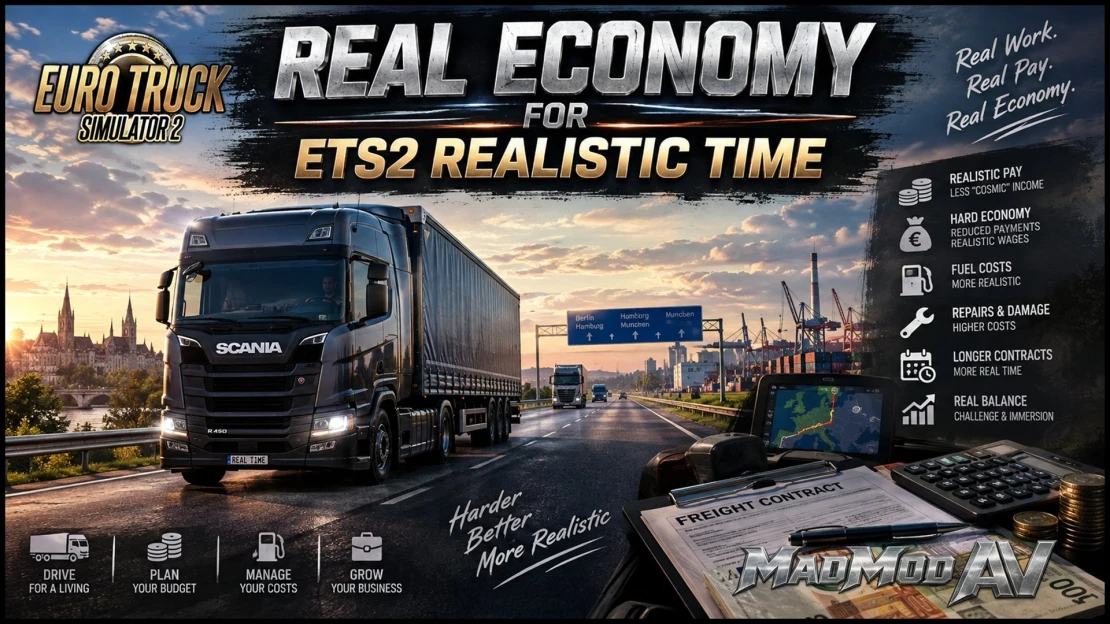 ETS2 Real Economy for ETS2 Realistic Time
