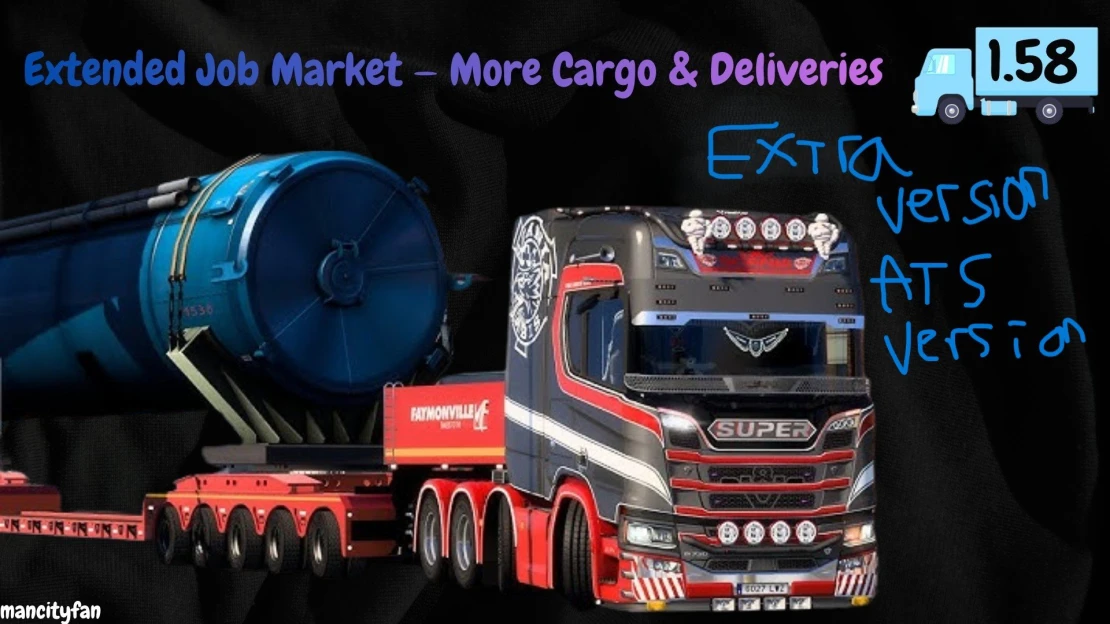 Extended Job Market - More Cargo & Deliveries-Extra Version-ATS Version