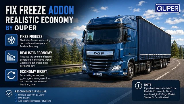 Fix Freeze Addon for RealisticEconomy by Quper
