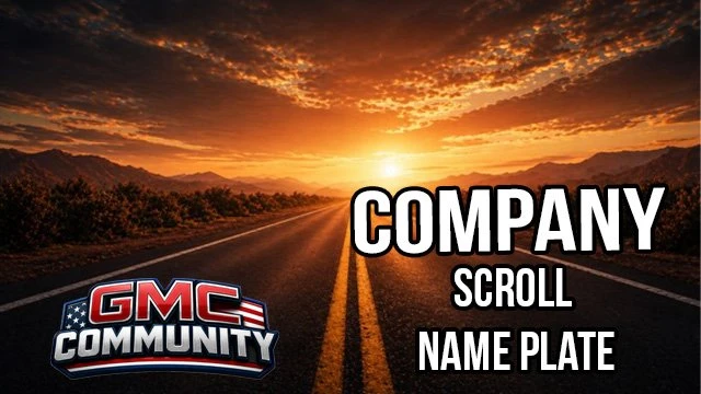 GMC Community - Company Scroll Name Plate