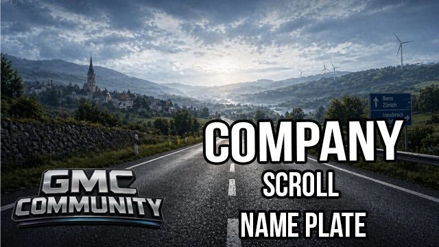 GMC Community - Company Scroll Name Plate