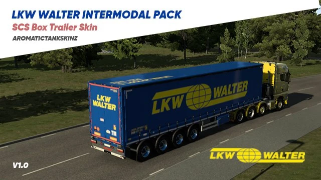 LKW WALTER Intermodal Fleet Pack [SCS Box Trailer]