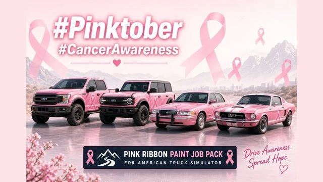 Pink Ribbon Paint Jobs for the Ford Car Pack