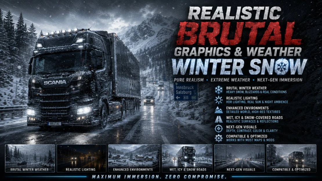 Realistic Brutal Graphics & Weather Winter Snow