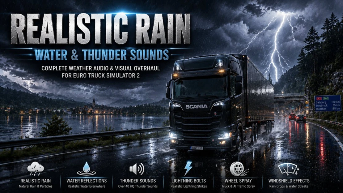 Realistic Rain & Water & Thunder Sounds