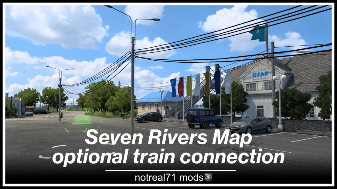 Seven Rivers Map - optional train connection