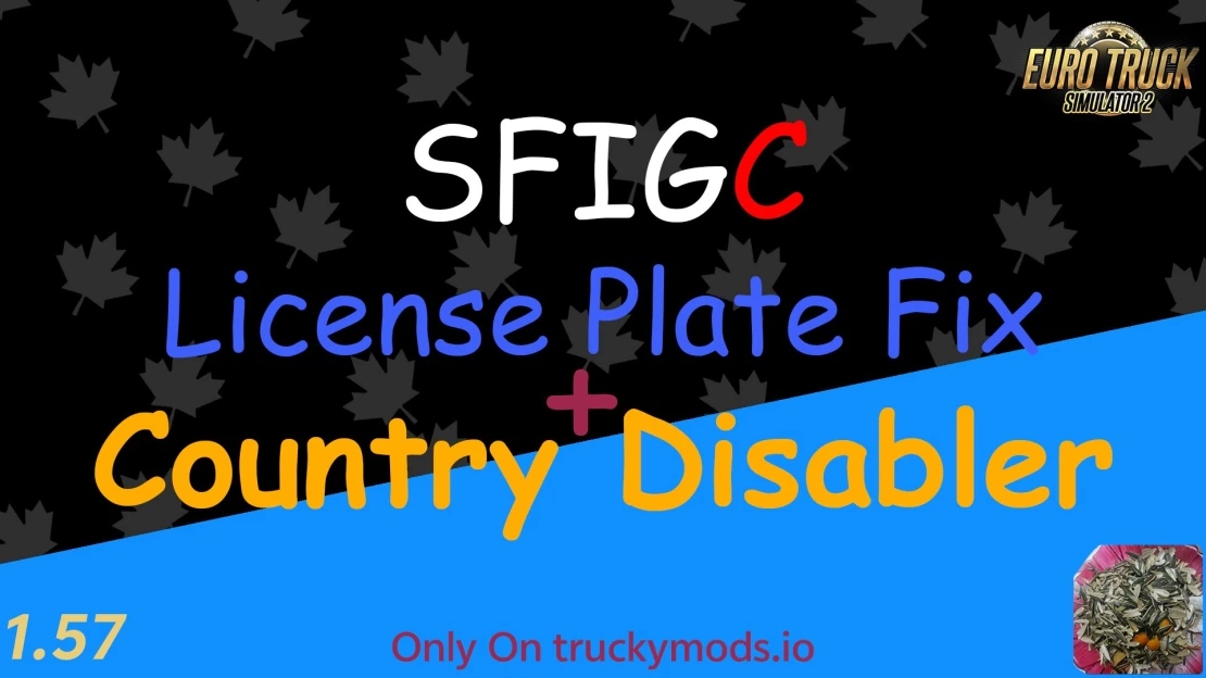 SFIGC License Plate Fix + Country Disabler