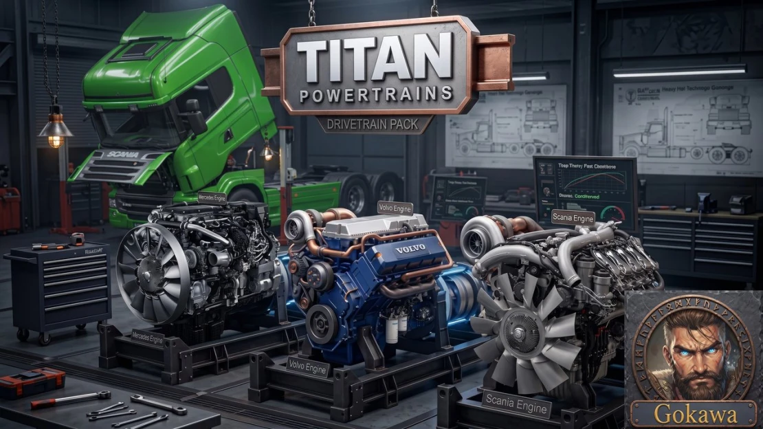 Titan Powertrains - 1500 / 3000 HP Engines, Gearboxes & Sounds