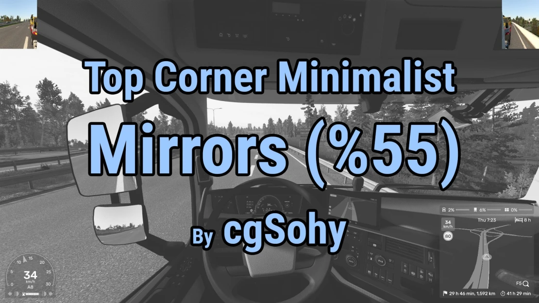 Top Corner Minimalist Mirrors (55%) v1.59.x
