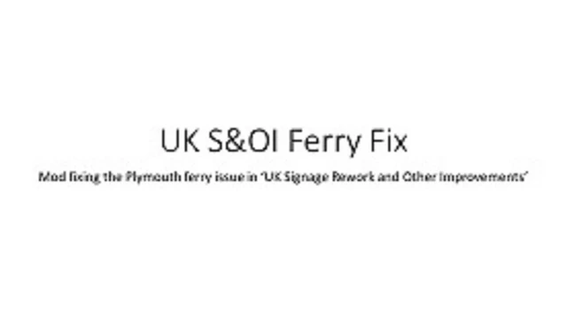 [DISC.] UKS&OI Ferry Fix