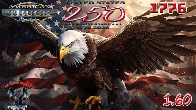 USA 250 Years of Freedom TRUCK AND Trailer Skin Pack