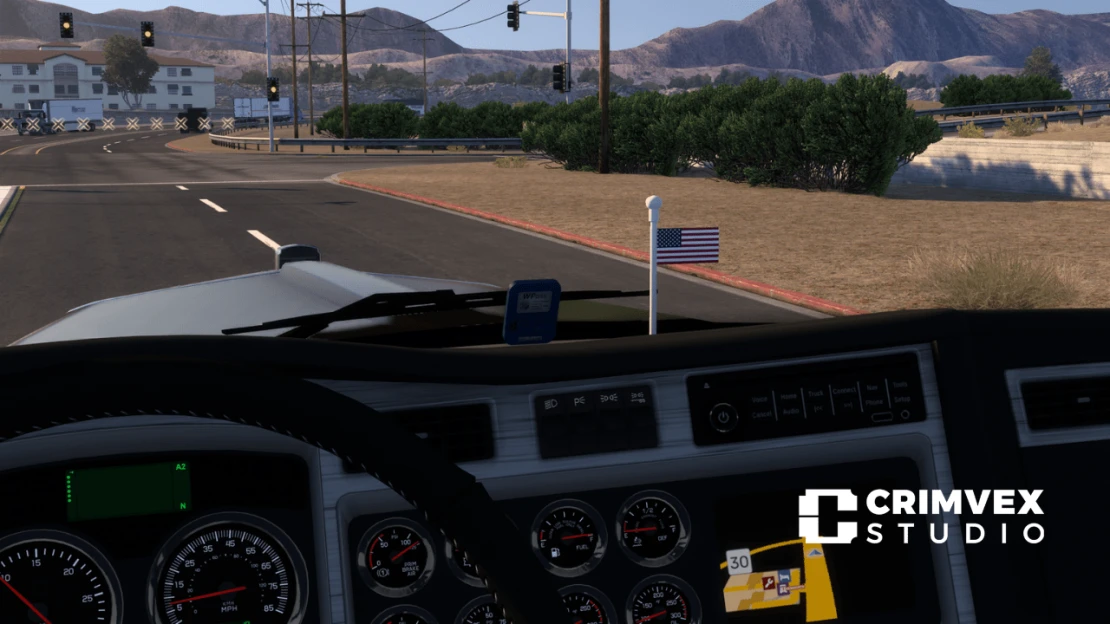 USA Dashboard Flag by Crimvex Studio