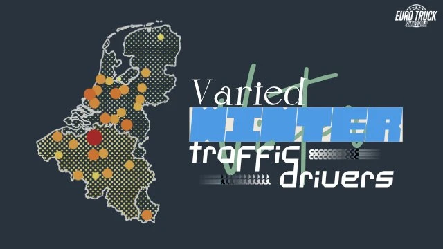 Varied WINTER traffic & drivers