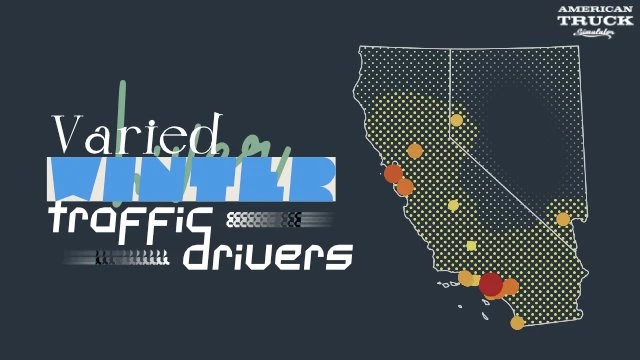 Varied WINTER traffic & drivers