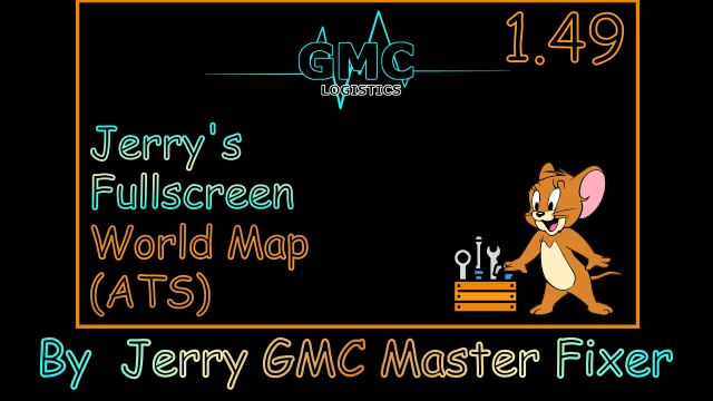 [OBSOLETE] Jerry's Fullscreen World Map (ATS)