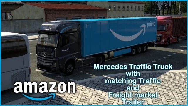 Amazon Mercedes truck & trailer