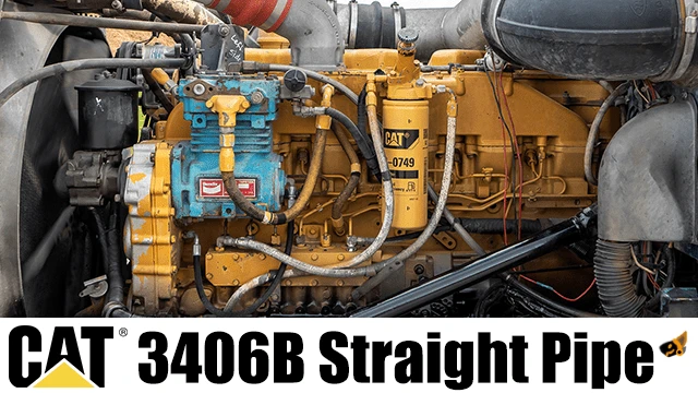 CAT 3406B Straight pipe sound