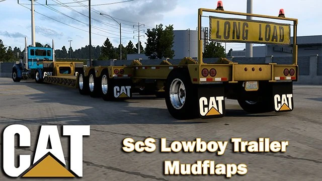 CAT Mudflaps for ScS Lowboy