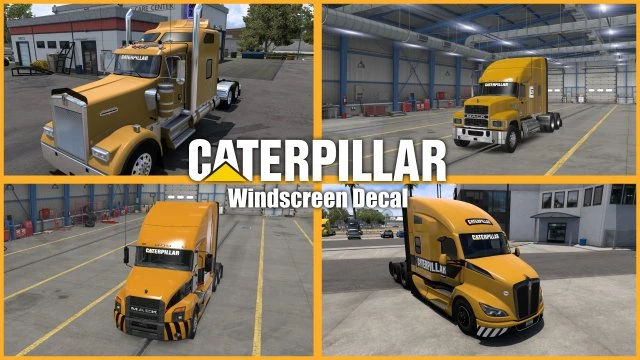 Caterpillar Windscreen Decals