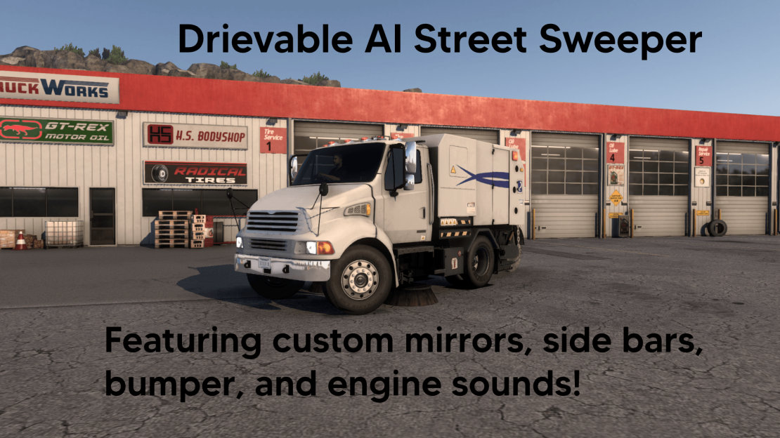 Driveable Street Sweeper