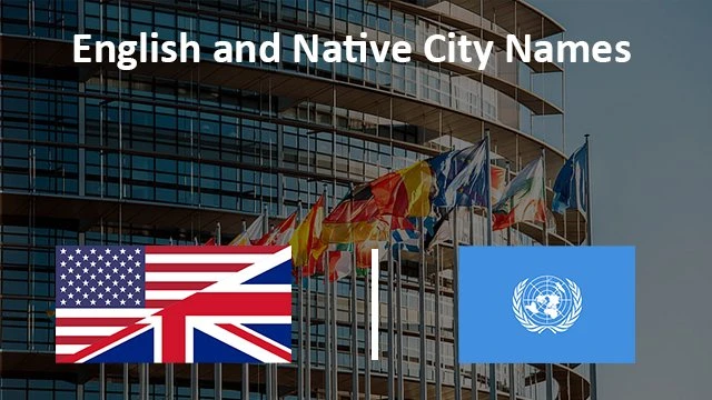 English and Native City Names