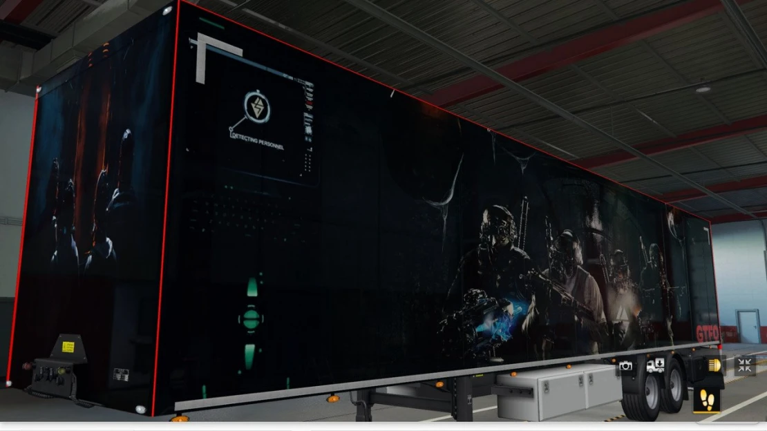 Euro Truck Simulator 2 with GTFO Trailer Paint Job