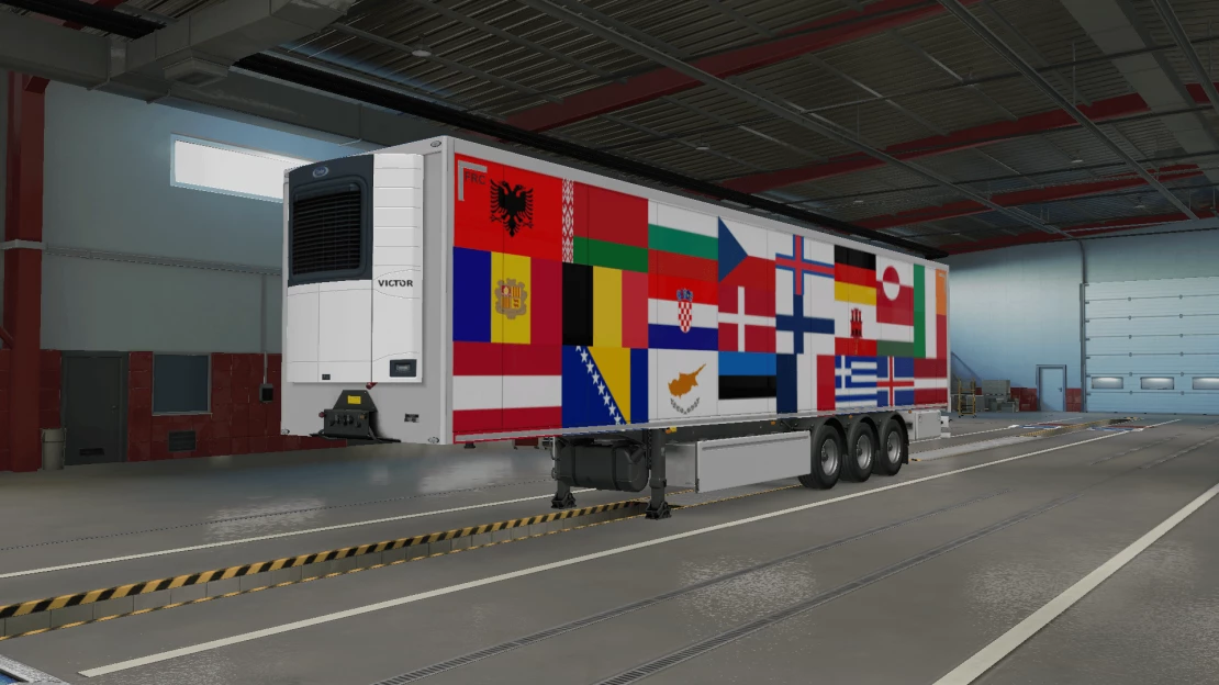 Europe Flags Skin 136 Trailers