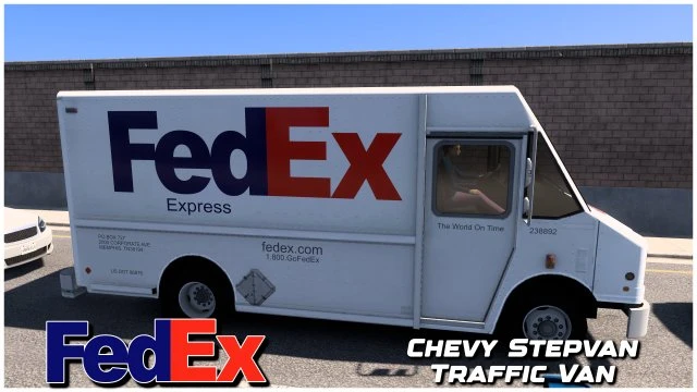 Fed Ex Chevy Stepvan Traffic