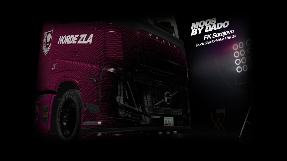 FK Sarajevo skin for the Volvo FH6 '24