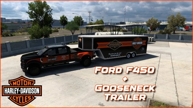 Harley Davidson Ford f450 (Skin Only)