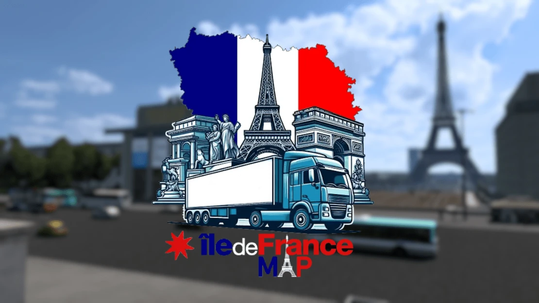 Île-de-France (Paris Suburbs) Map 1:1