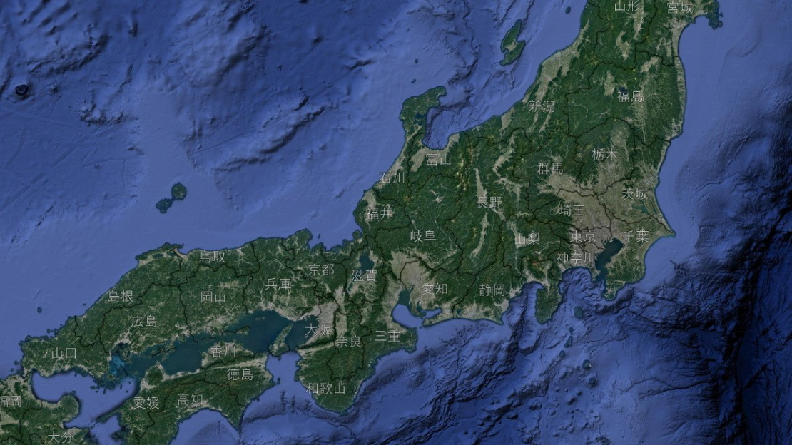 Japan HQ Sat Background Map