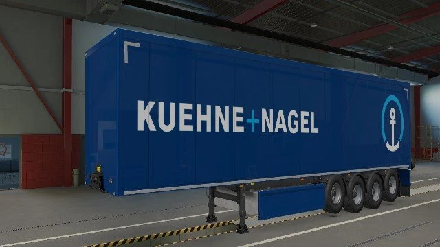 Kuehne + Nagel Trailer - SCS trailers + Krone + AI