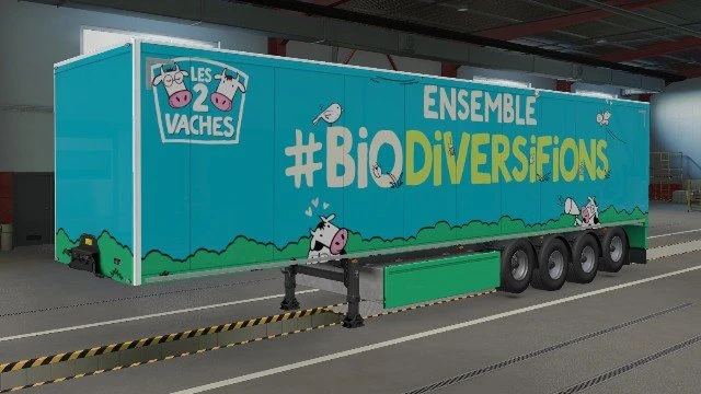 Les 2 Vaches Trailer - SCS trailers + Krone + AI