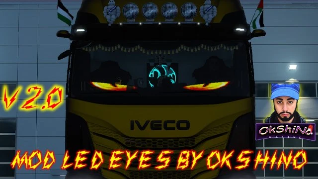 Mod LED Eyes V2.0 For All Trucks 1.53 for Euro Truck Simulator 2 ...