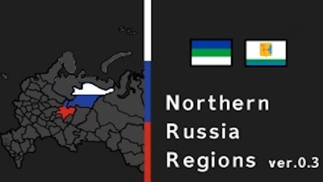Northern Russia Regions Map