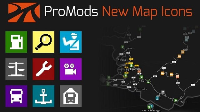 ProMods New Map Icons ETS2
