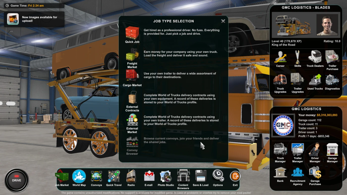 Refresh Icons Menu ATS for American Truck Simulator - TruckyMods