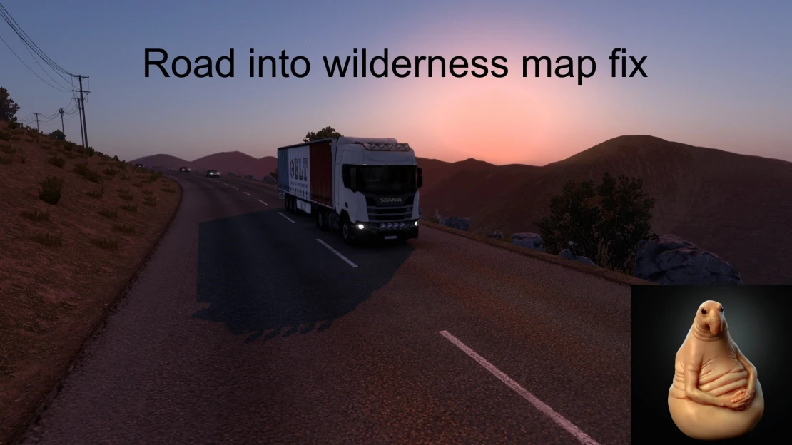 Road into wilderness map fix