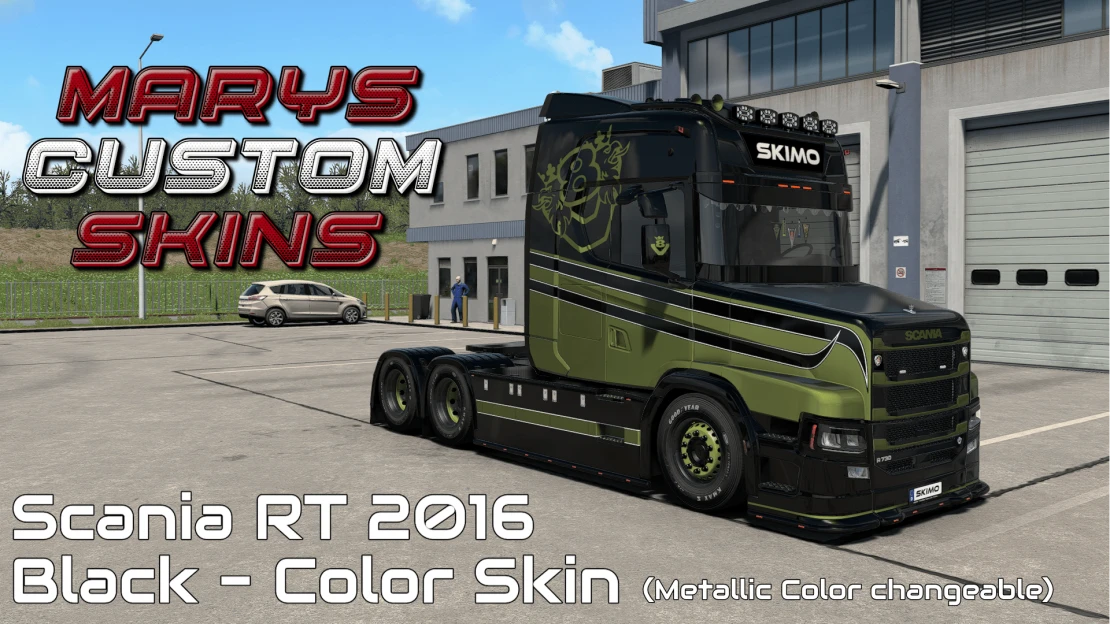 SCANIA RT 2016 Black - Color Skin