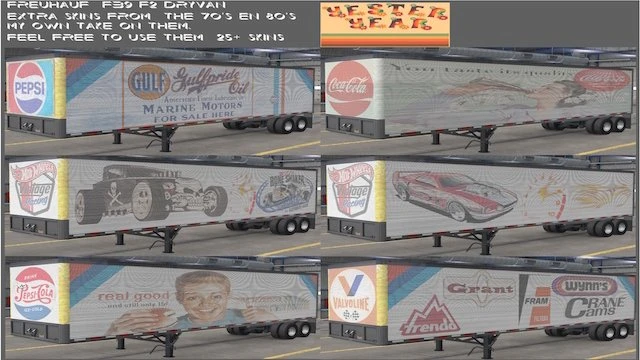 Skins for Freuhauf FB9 Trailer