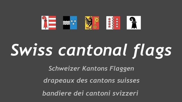 Swiss cantonal flags