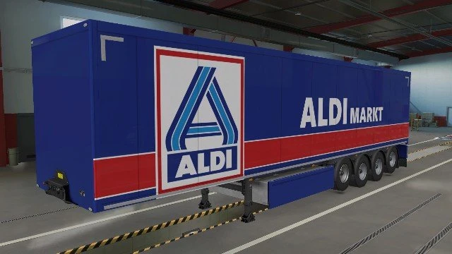 Trailer Aldi Markt - SCS trailers + Krone + AI