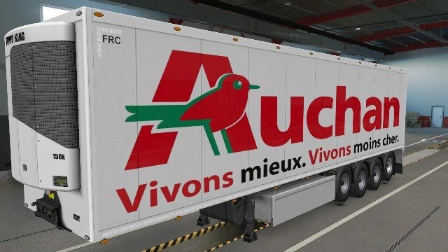 Trailer Auchan - SCS trailers + Krone + AI