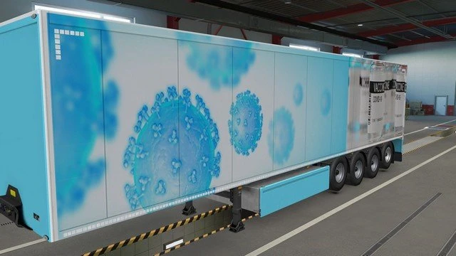 Trailer Covid-19 Vaccins - SCS trailers + Krone + AI